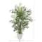 5.3ft. UV Resistant Areca Palm Artificial Tree in White Planter